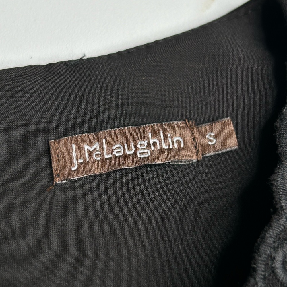 J. Mclaughlin Eyelet Black Dress Size Small Embroidered New Bainbridge Jewel - Picture 12 of 13